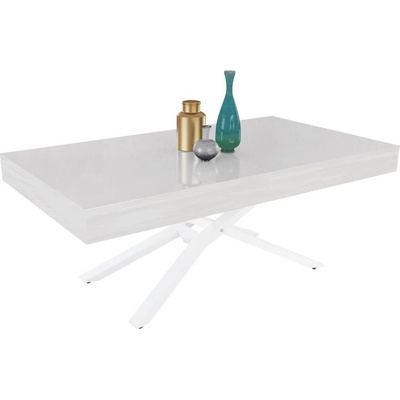 IVM BG Разтегателна маса Тоскана с повдигащ механизъм - бял мат