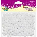 TITANUM Polyester pompons 10mm white 120pcs
