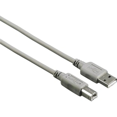 Hama Кабел HAMA 29100, от USB-A (м) към USB-B (м), 3 m, сив (29100)