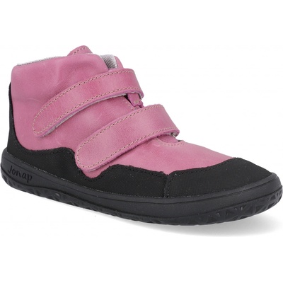 Jonap Barefoot dětské kotníkové boty Bella růžové