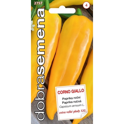Dobrá semena Paprika zeleninová - Corno Giallo 30s