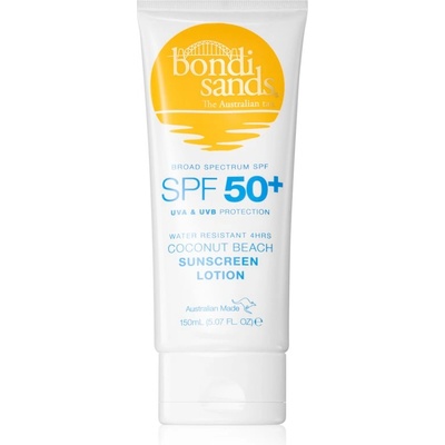 Bondi Sands SPF 50+ Coconut Beach слънцезащитен крем за тяло SPF 50+ с аромат Coconut 150ml