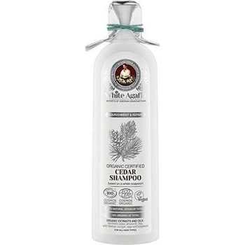 Babička Agafia White Agafia cedrový Shampoo pro všechny typy vlasů výživa a obnova 280 ml