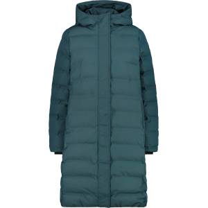 CMP Дамско палто Cmp Women's Down Coat Fix Hood Coat - Trek Green - размер 36 (EU) (102-4659-0312)