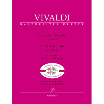Koncert E dur op. 8 č. 1 pre husle a klavír "Jar" Antonio Vivaldi