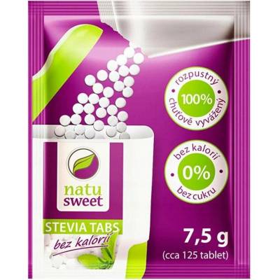 Stévie v tabletách, sáčky Natusweet, 125 tablet