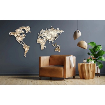 3D nástěnná dřevěná mapa technická 8 vrstvá 140x82 cm o tloušťce až do 24mm – Svět mechaniky