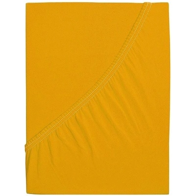 B.E.S. Petrovice Prestieradlo Jersey česaná bavlna mako Sýta žltá 120x200