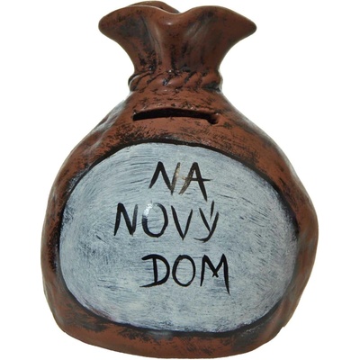 Pokladnička s nápisom - na nový dom