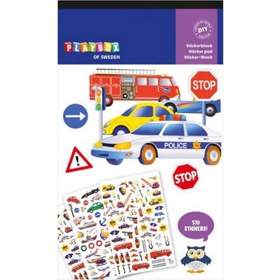 Playbox Samolepky Vozidlá 570 ks
