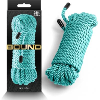 Въже за робство, нежно обвързване, 7, 6 метра - Bound Rope Green (NSTOYS1049)