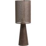 Light & Living Кафява настолна лампа с текстилен абажур (височина 58 cm) Micky - Light & Living (1886061)