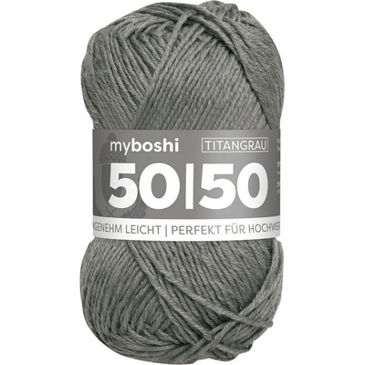 Příze myboshi 50/50 Titanová šeď