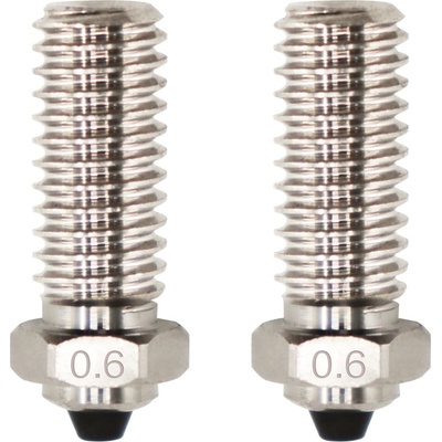 QIDI Tech Биметална дюза за X-Smart 3/X-Plus 3/X-Max 3/Q1-Pro - Комплект от 2 бр. - 0, 6 mm (728683350068)