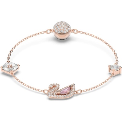 Swarovski Půvabný bronzový náramek Dazzling Swan 5485876 18,7 cm