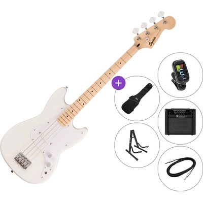 Squier Sonic Bronco Bass MN SET 2 Arctic White Електрическа бас китара