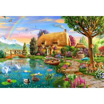 Image 1 of Bluebird Puzzle - Puzzle Lakeside Cottage II bluebird 1000 - 1 000 piese