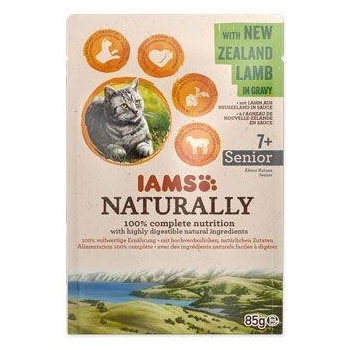IAMS Cat Senior jahňacie v omáčke 85 g