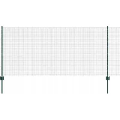 Oplocení ze svařovaného drátu s 22 sloupky, zelený, 1x50 m, ocelový