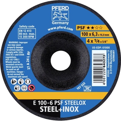 Pferd Brusný kotouč lomený 100 x 16 mm 62010720 10 ks