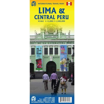 plán Lima 1:13,5 t., Central Peru 1:1,5mil. ITM