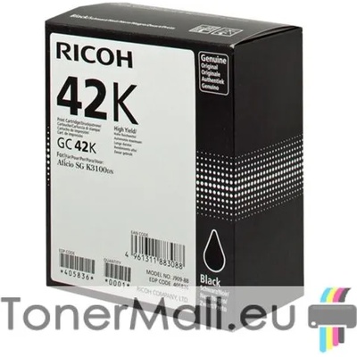 Ricoh Мастилена касета RICOH GELJET GC 42K Black