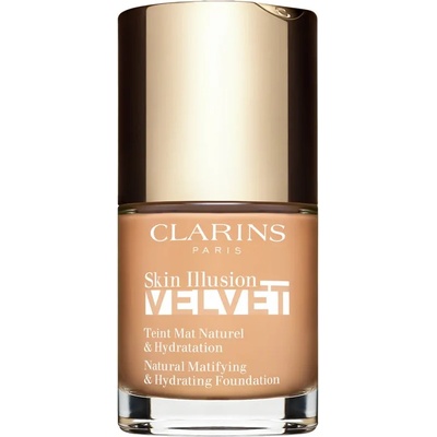 Clarins Skin Illusion Velvet течен фон дьо тен с матов завършек с подхранващ ефект цвят 107C 30ml