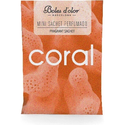 Boles d´olor vonný sáček kapesní malý 5,5 x 7,5 x 0,3 cm papírový Coral