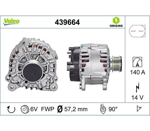 Alternátor VALEO 439664