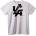 NOONEBRAND Тениска Y4 Young лого Черна - M, White