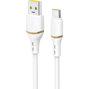Dudao Кабел за зареждане Dudao L25T USB-A / USB-C - Бял / 1m KP41410