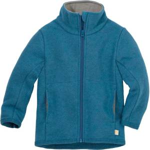 disana Детско вълнено яке disana Kids' Zip-Up Jacket Merino jacket - Taubenblau - размер 74/80 (EU) (703-5402-0411)