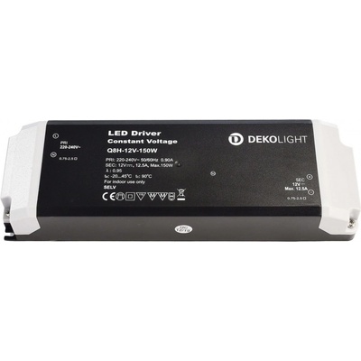 Deko-Light napájení BASIC, CV, Q8H-12-150W konstantní napětí 0-12500 mA IP20 12V DC 150,00 W 862167