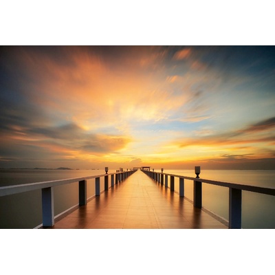 DIMEX ART Флизелинов фототапет мост с изгрев 375 x 250 см