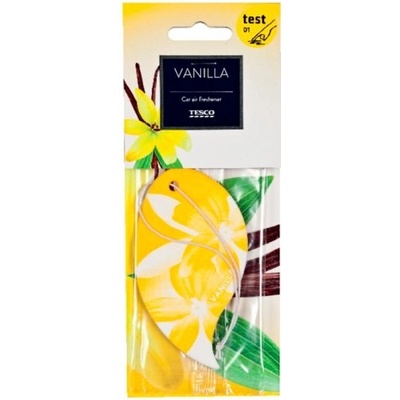Tesco Osviežovač závesná karta Vanilla