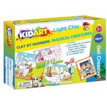 Kid Art Детско изкуство: играйте с числата! Комплект за моделиране с глина - Магически същества