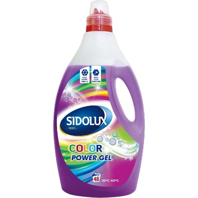 Sidolux Power Color prací gel na barevné prádlo 1,92 l 48 PD