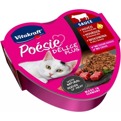 Vitakraft Poésie Délice Plus Sauce hovězí 85 g