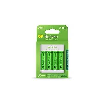 GP Batteries Зарядно у-во GP BATTERIES E411, 2100mAh AA, 800mAh ААА, За 4 бр. , NiMH (GP-C-E411-4AA-2100)