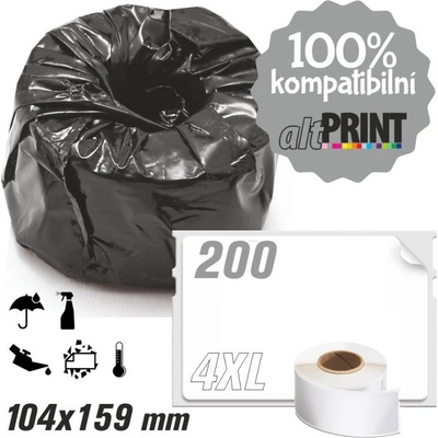 Štítky AltPrint[Dymo] LW Durable - odolné, 104x159, 200ks (4XL)