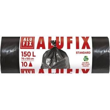 Alufix Торба за боклук alufix 150l 34 микрона черна 10 броя ms150uninew (ms150uninew)