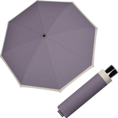 Doppler Mini Fiber Chevron lilac dámský skládací deštník