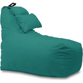 Pufrelax Пуф фотьойл и декортивна възглавница Mirraggio, водоустойчив, Тюркоазен