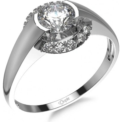 Couple zásnubní Médea bílé zlato a zirkony 5260506 0 1