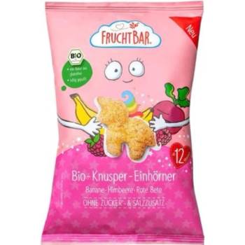 FruchtBar BIO křupky jednorožec kukuřice, banán,malina a řepa 30 g