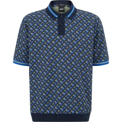 Boss Блуза с яка Boss Men's Parler Short Sleeve Polo Shirt - Dark Blue
