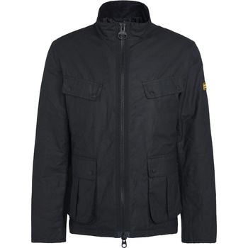 Image 1 of Barbour International Яке Barbour International Men's Re-Duke Water Resistant Waxed Cotton Long Sleeve Wax Jacket - Black BK91