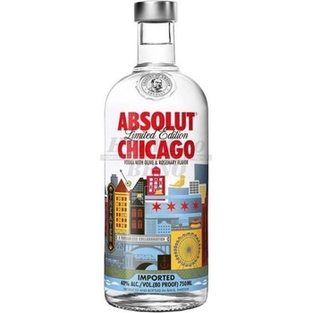 Vodka Absolut Chicago 40% 0,7 l (holá láhev)