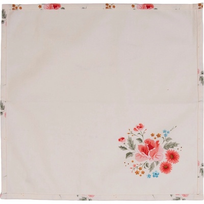 Clayre & Eef Sada 6ks bavlnených obrúskov s kvetmi Little Rose Colllection 40x40 cm