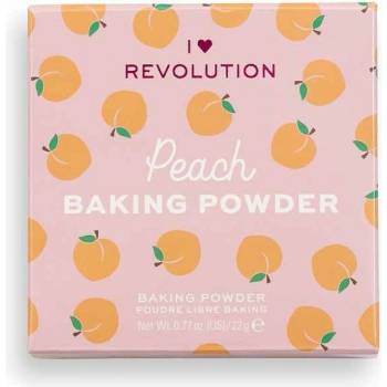 Makeup Revolution London I Heart Revolution Loose Baking Powder púder Peach 22 g